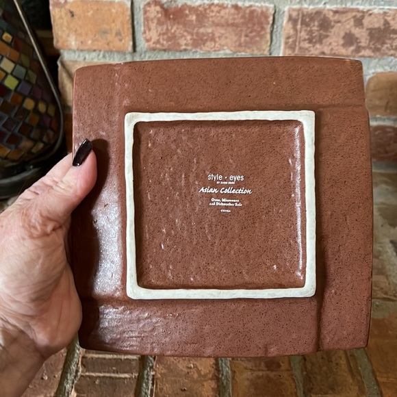 Style Eyes by Baum Brothers Asian Collection Set of 3 Square Side Plates - Picture 6 of 7